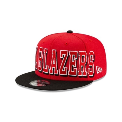 Portland Trail Blazers Gorra | New Era NBA Block Font 9fifty Snapback Cap Mexico - Negros